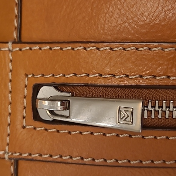 EUC Y2K Micheal Kors Brown Leather Tote/Shoulder Bag with Silver Hardware - Picture 3 of 17